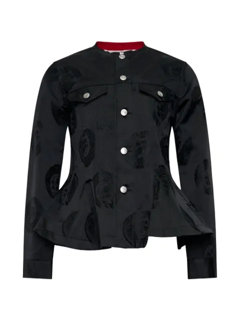 Comme Des Garçons Comme Des Garçons ruffled fitted jacket