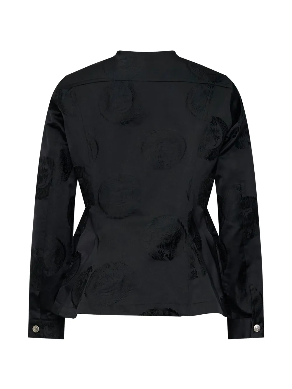 Comme Des Garçons Comme Des Garçons Getailleerd jack met ruches Zwart