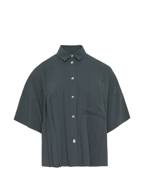 Enföld pleated boxy-fit shirt