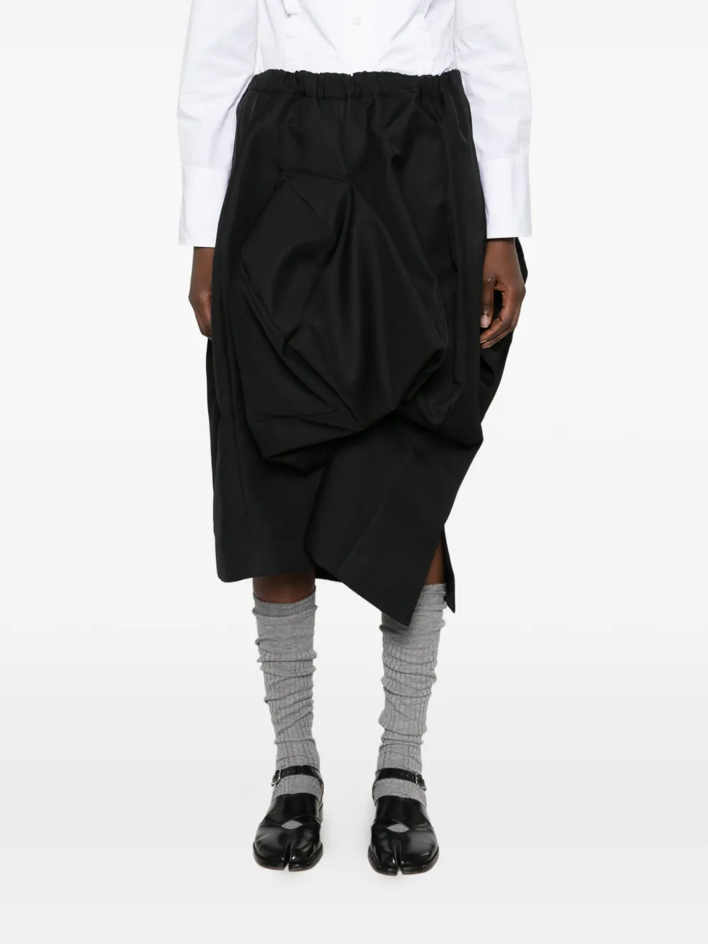Comme Des Garçons Sculptural Cocoon midi-rok Zwart