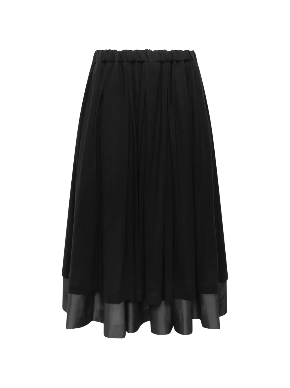 Comme Des Garçons pleated drawstring midi skirt - Nero