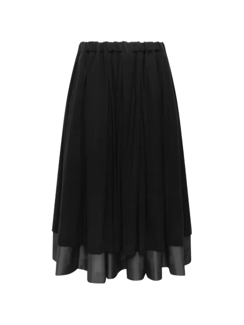 Comme Des Garçons falda midi con cordones