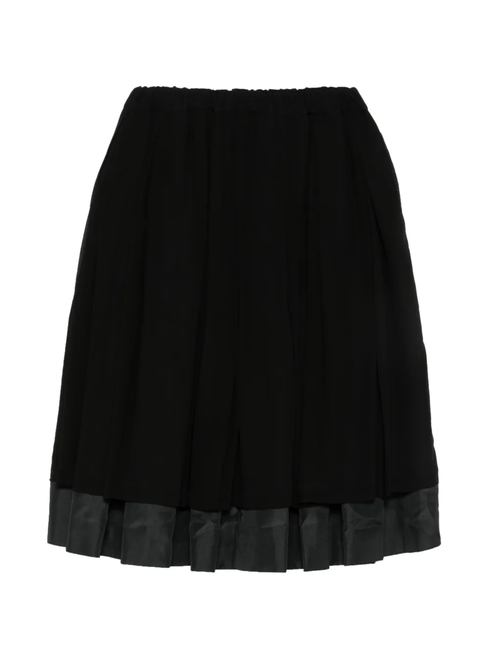 Comme Des Garçons pleated drawstring midi skirt - Nero