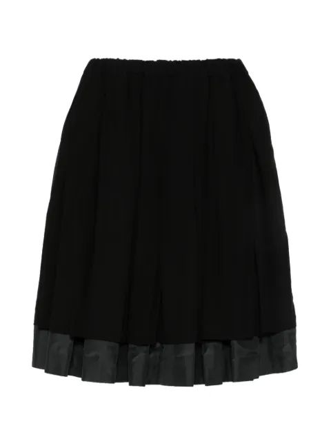 Comme Des Garçons layered pleated midi skirt