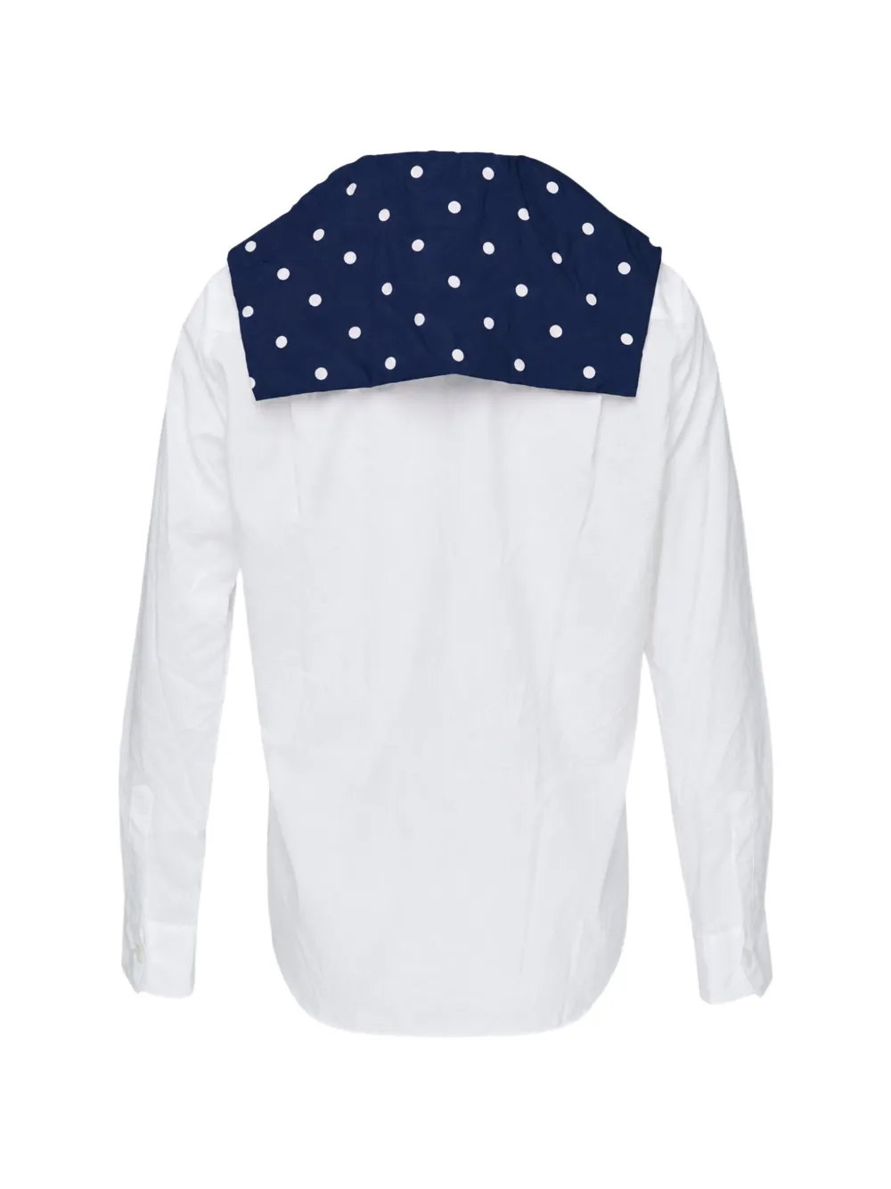 Comme Des Garçons Girl Blouse met stippen en kraag Wit