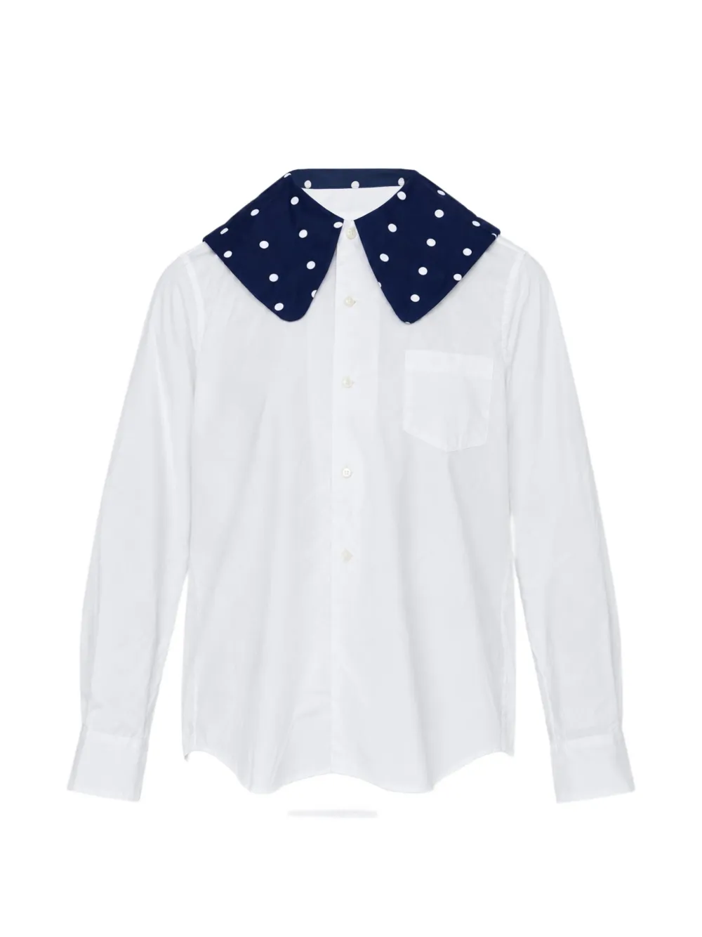 Comme Des Garçons Girl polka-dot collar shirt - Bianco