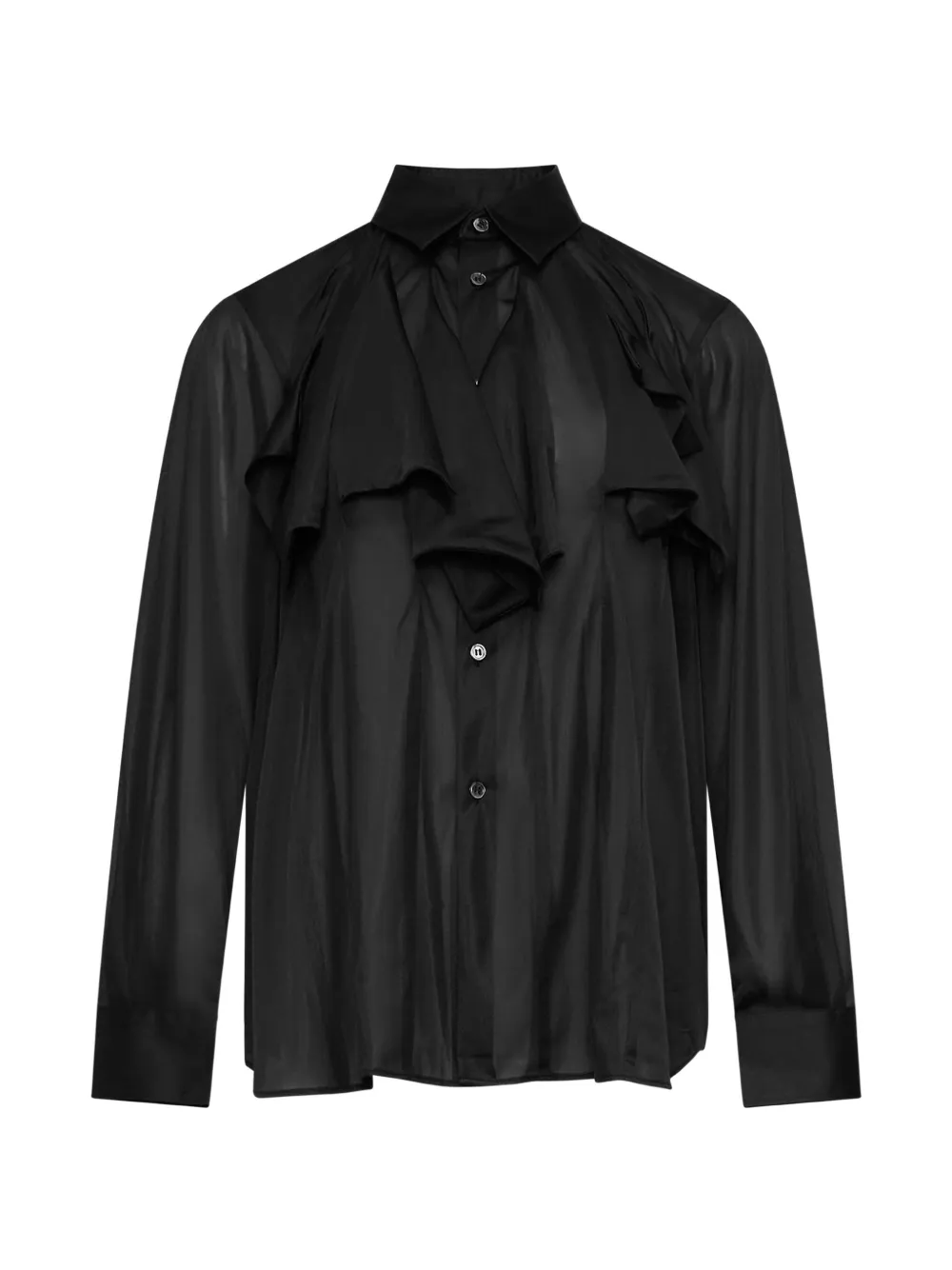 Comme Des Garçons ruffled sheer shirt