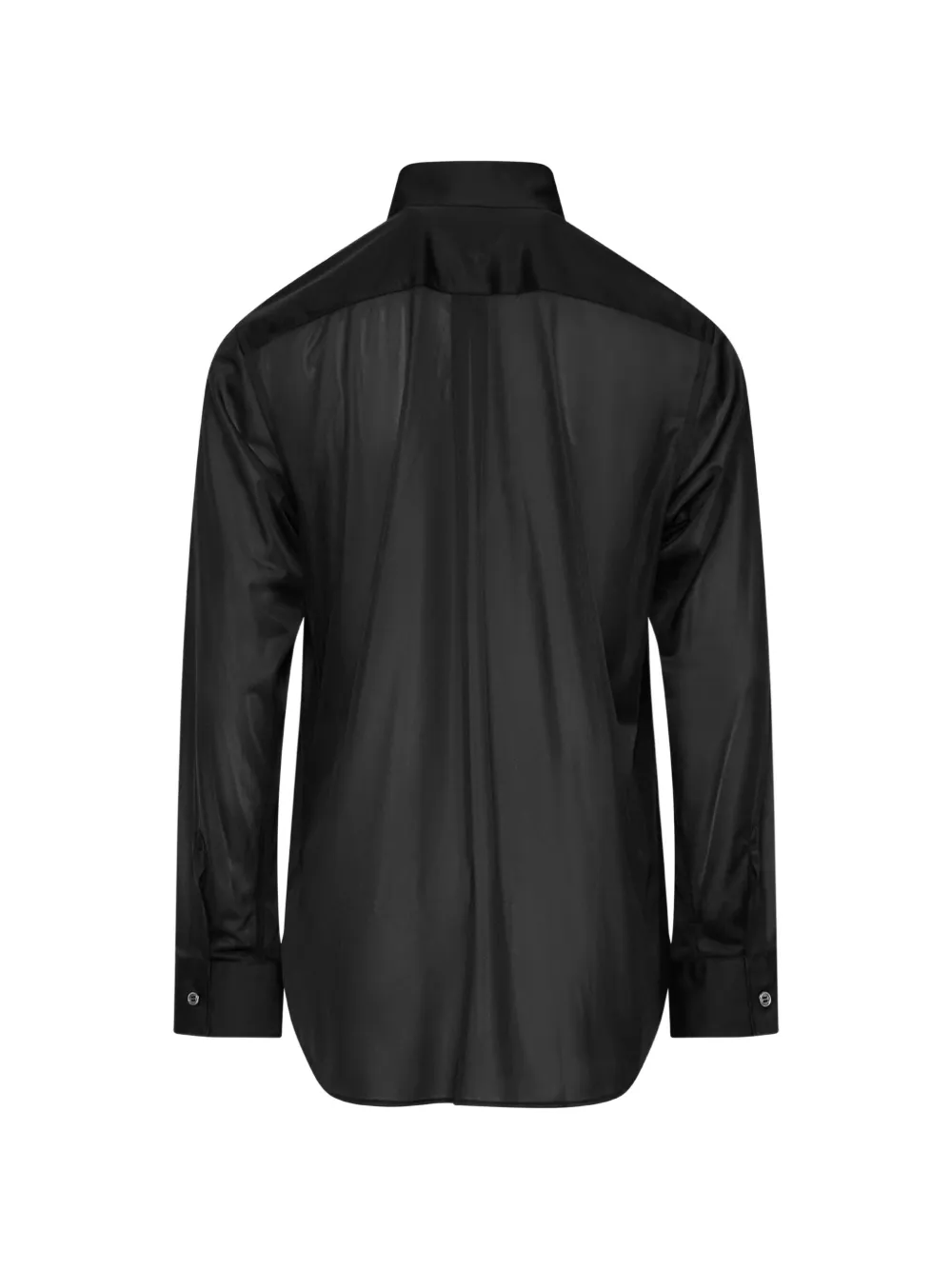 Comme Des Garçons Blouse met ruches Zwart