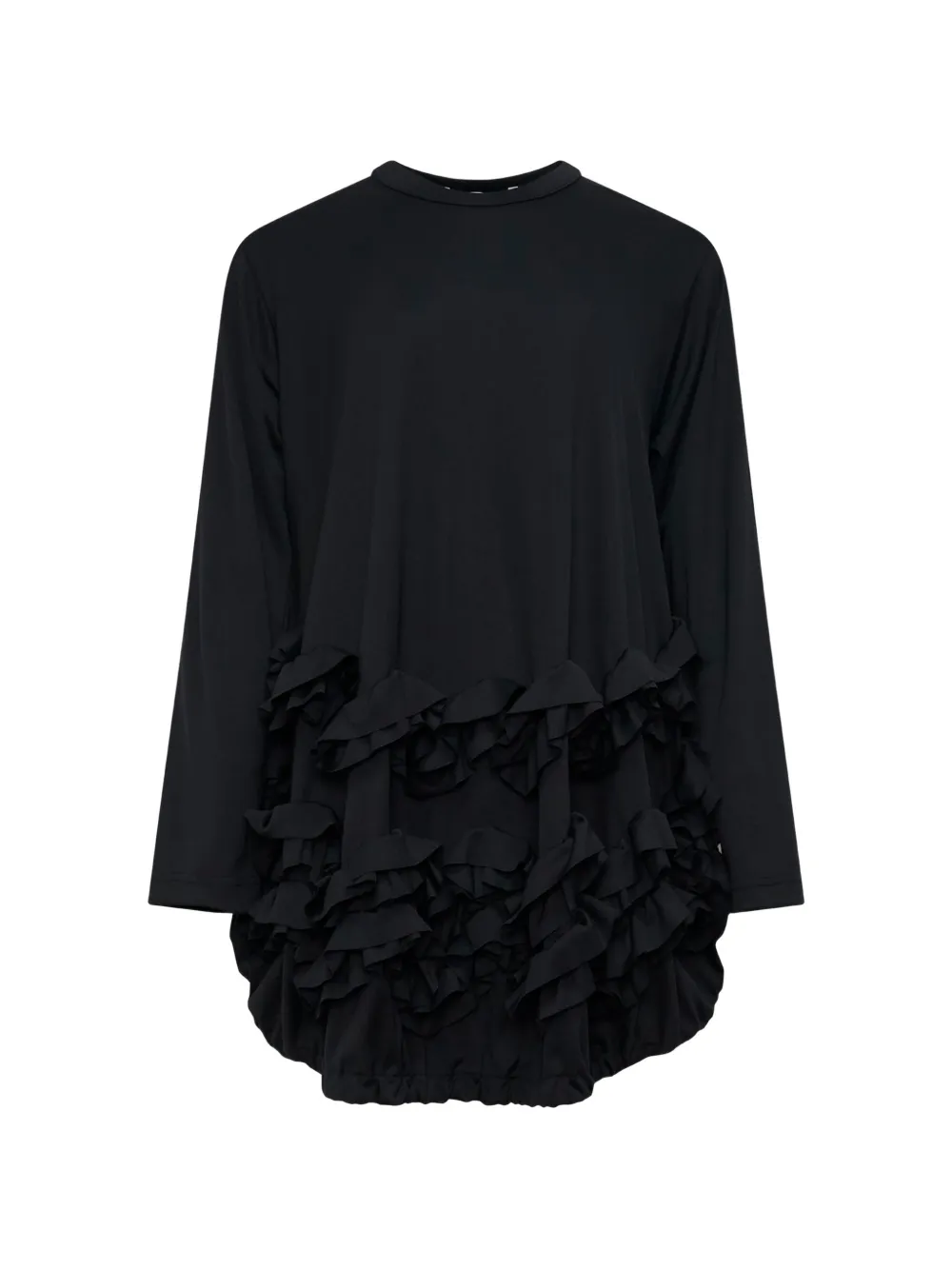 Comme Des Garçons Comme Des Garçons draped ruffled top