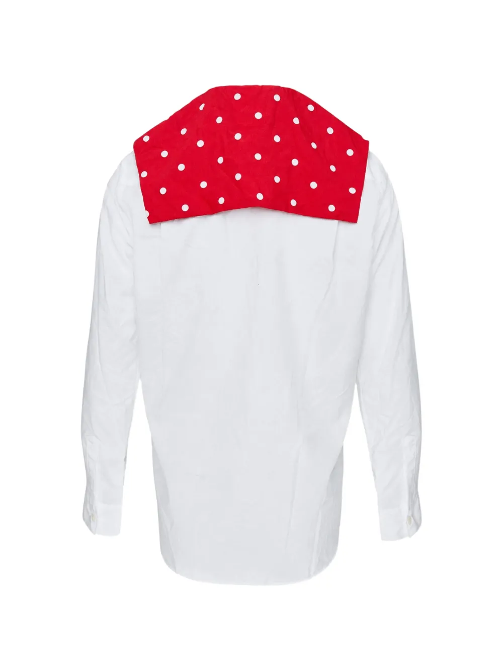 Comme Des Garçons Girl Blouse met stippen en kraag Wit