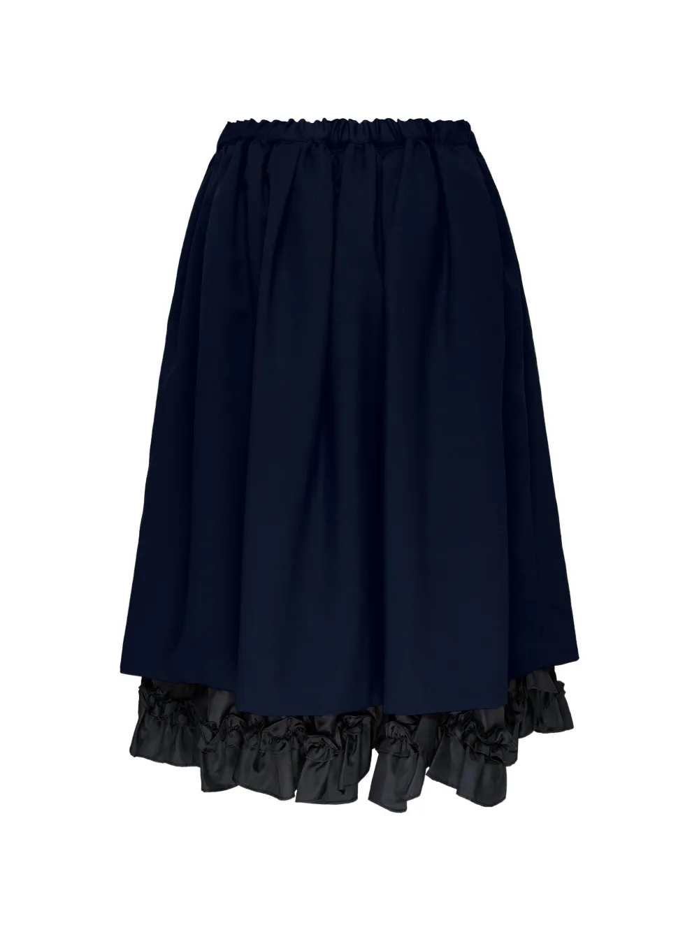 Comme Des Garçons Girl Midi-plooirok met ruches Blauw
