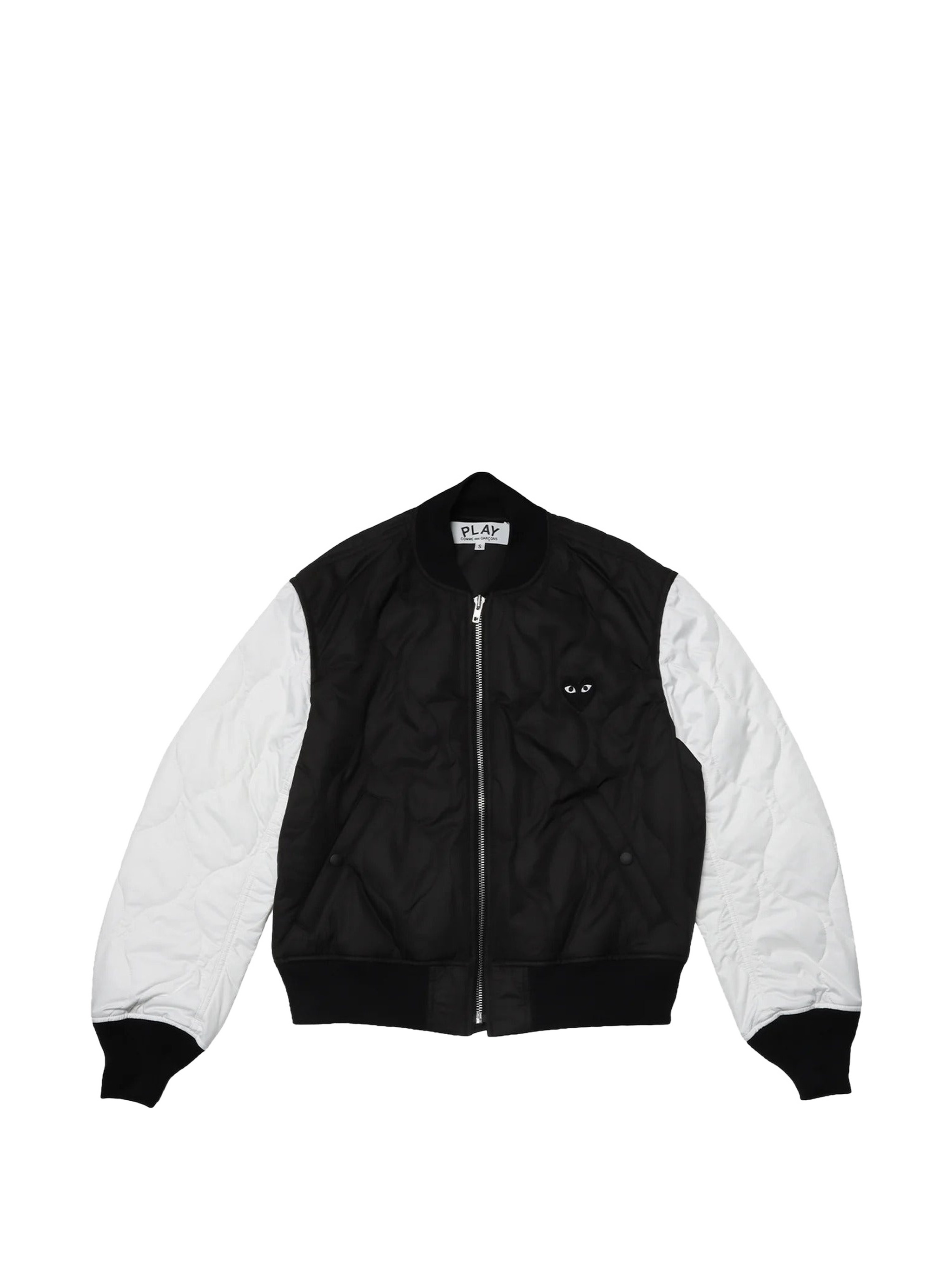 Heart logo quilted bomber jacket - Image 1