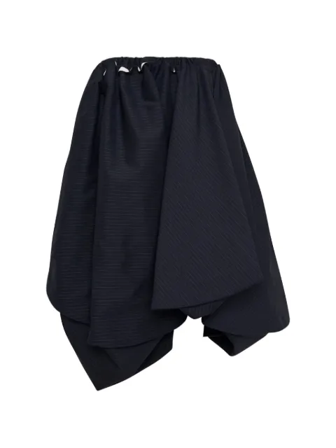 TAO gathered waist pinstripe midi skirt