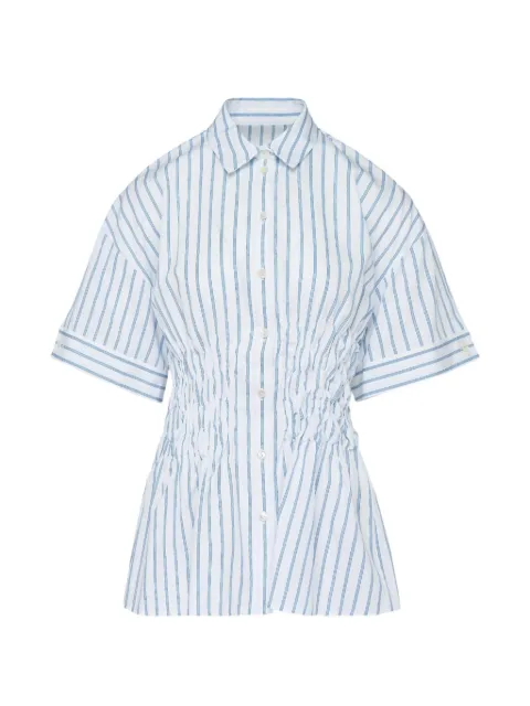 Enföld camisa fruncida a rayas