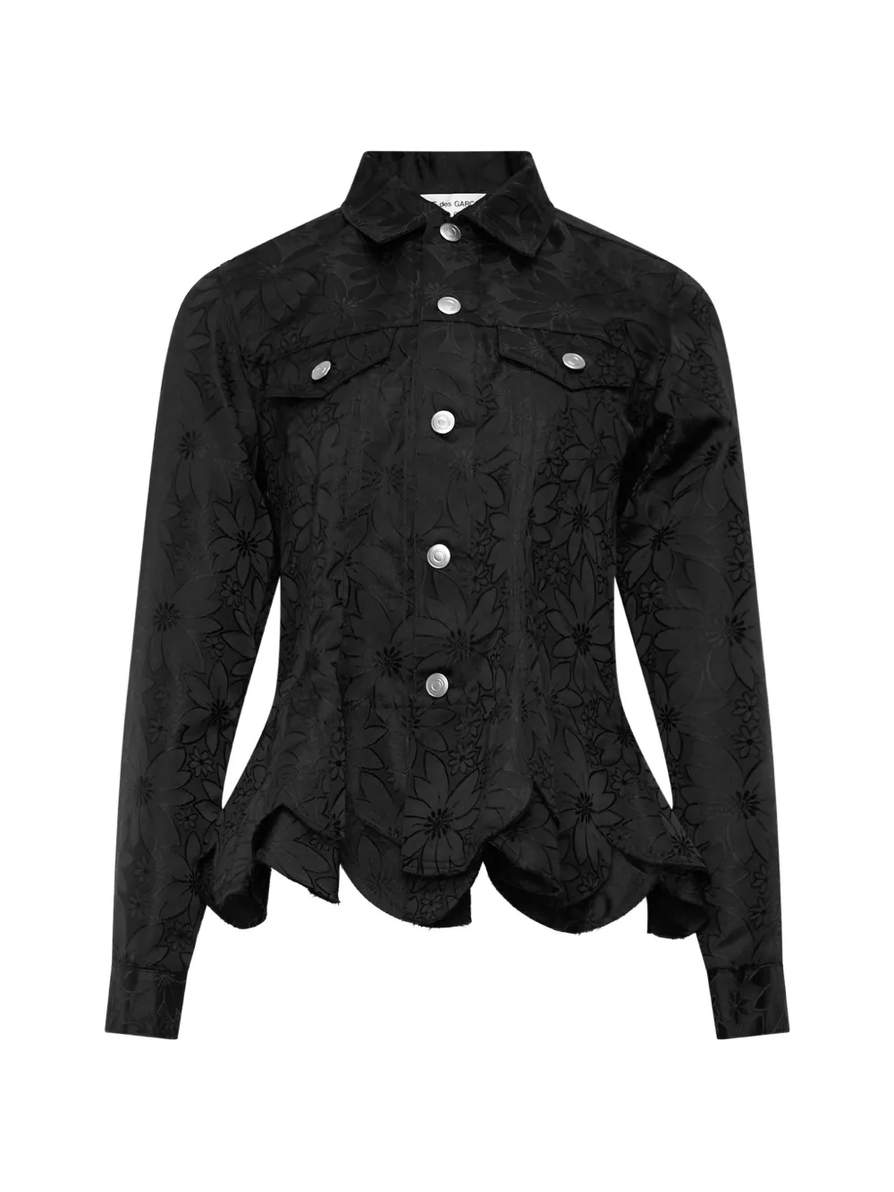 Comme Des Garçons Comme Des Garçons floral-jacquard layered jacket