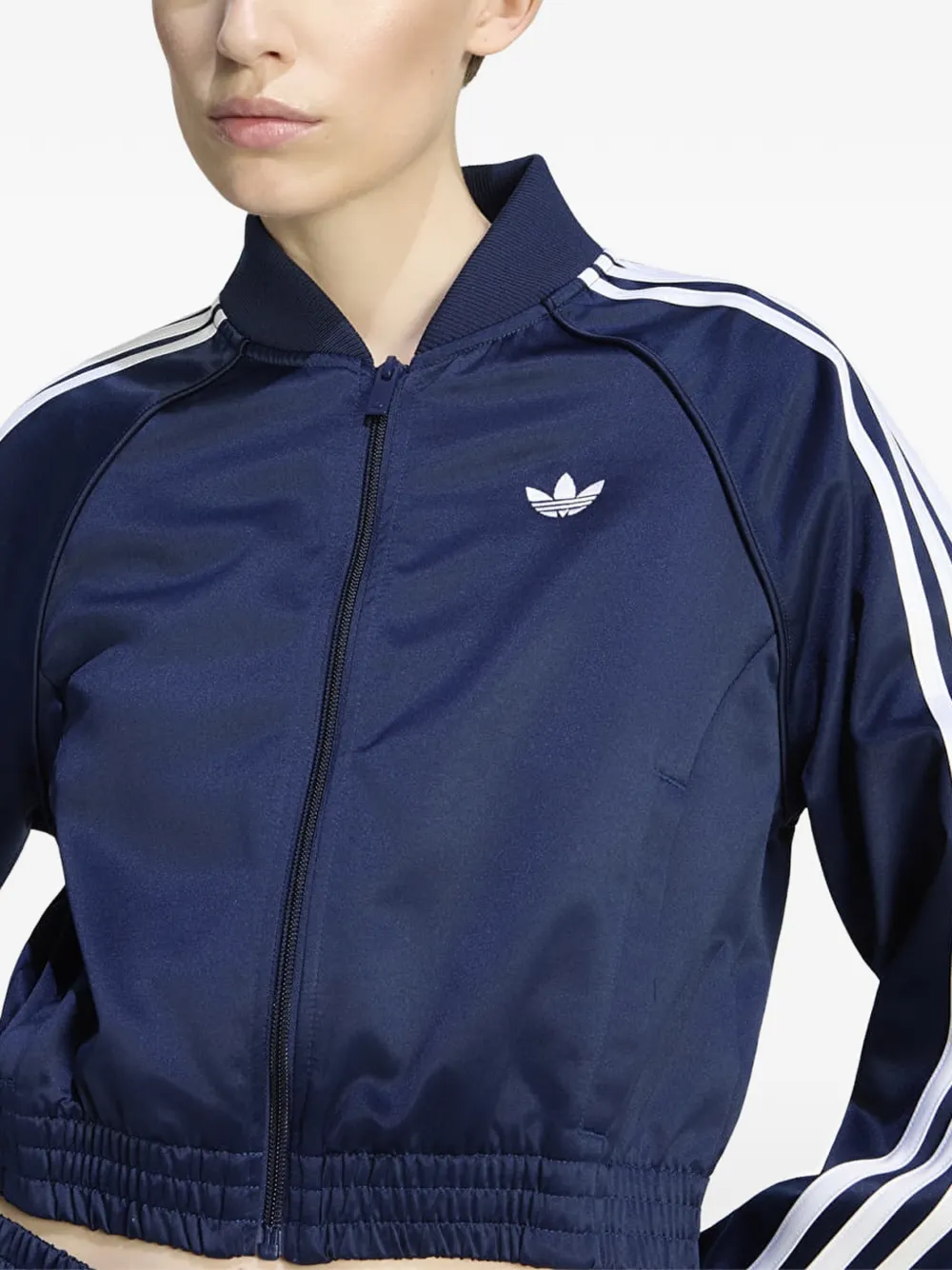 adidas SST cropped jacket Blauw