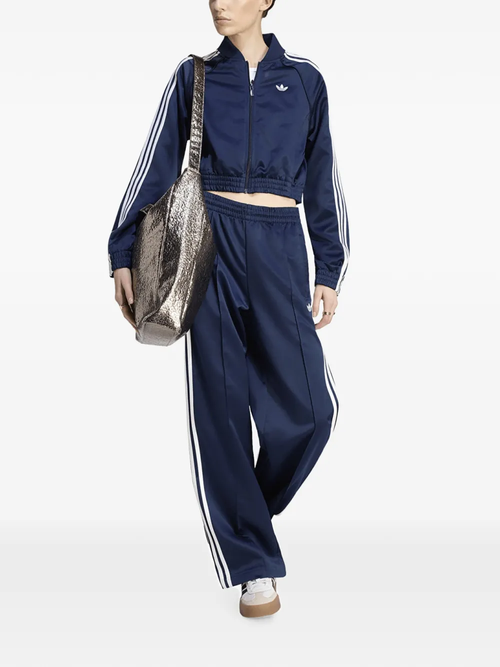 adidas SST cropped jacket Blauw