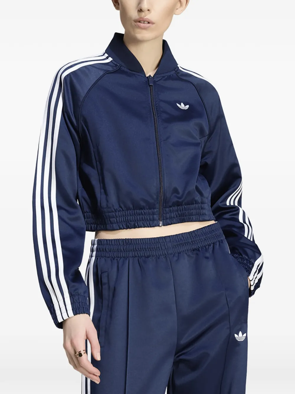adidas SST cropped jacket Blauw