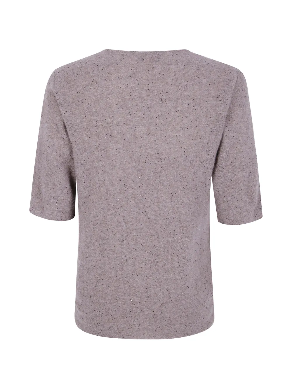 Antonelli sequin-embellished short-sleeved sweater Grijs
