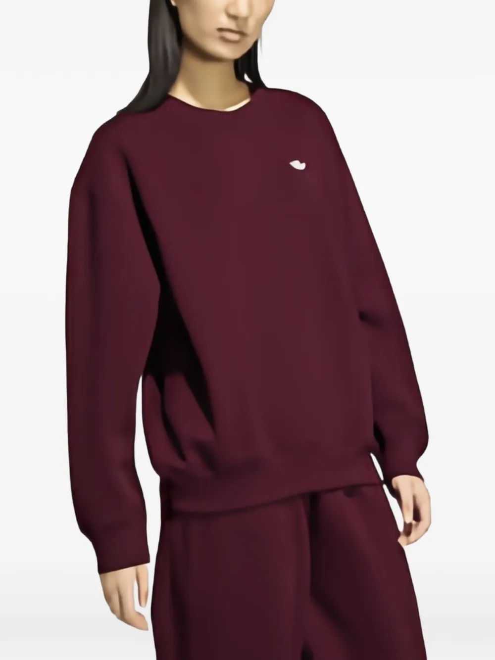 adidas Essentials crew-neck sweatshirt Rood