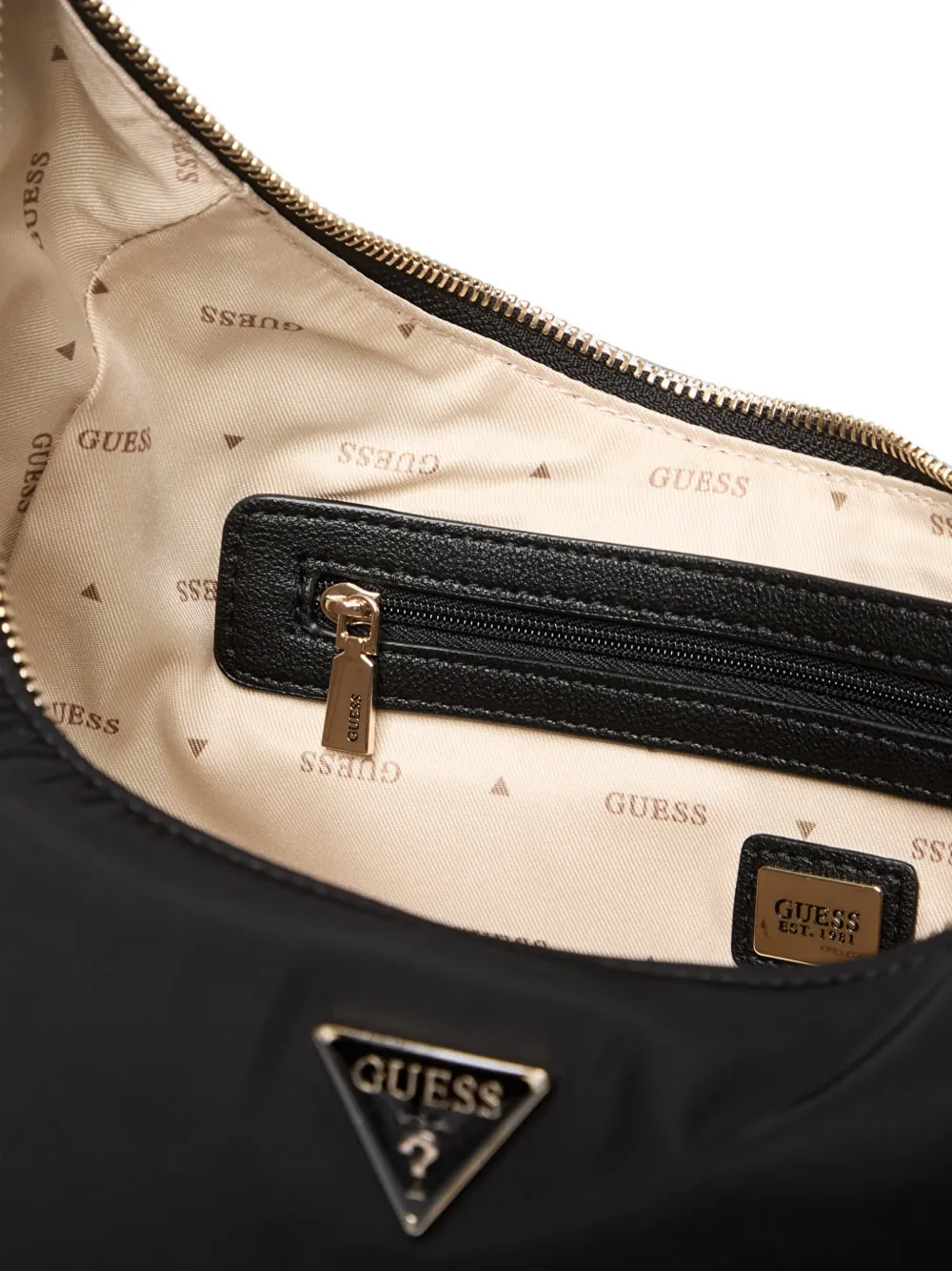 GUESS USA Heuptas met logoplakkaat Zwart