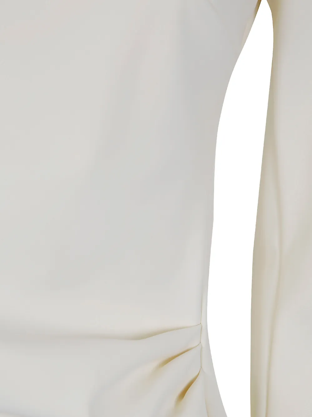 CHIARA BONI La Petite Robe Kyung asymmetrische top met ruches Beige