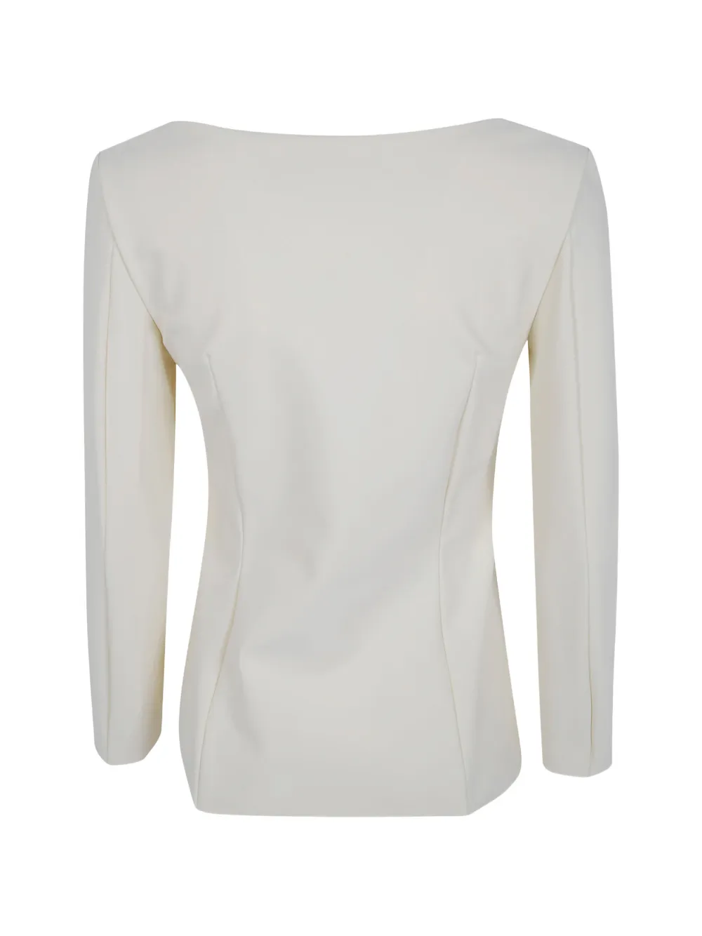 CHIARA BONI La Petite Robe Kyung asymmetrische top met ruches Beige