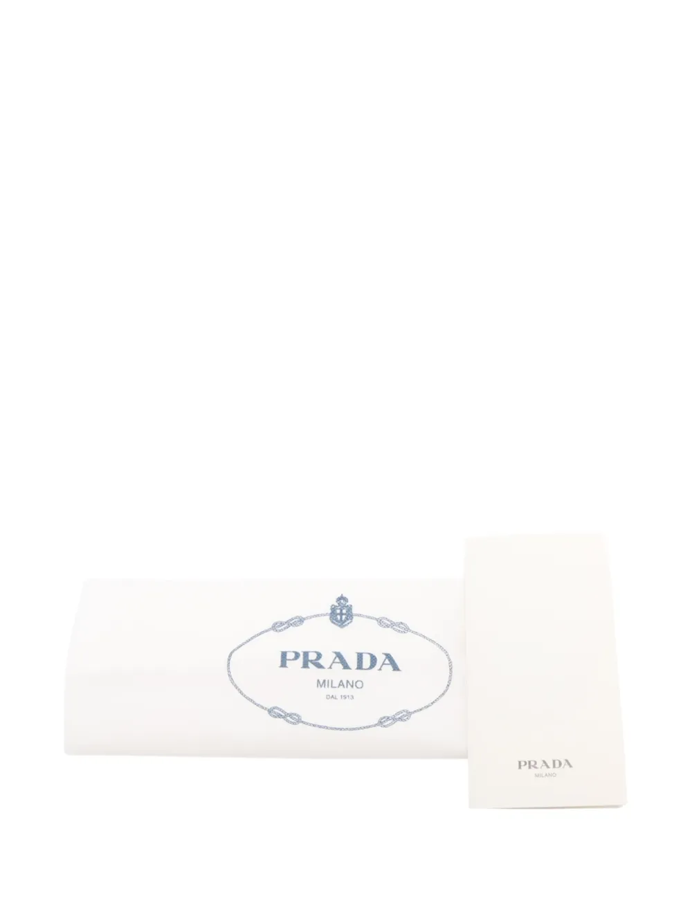 Prada Pre-Owned 2013-2026 Tessuto Camera Bag crossbodytas met saffiano afwerking en logo Zwart