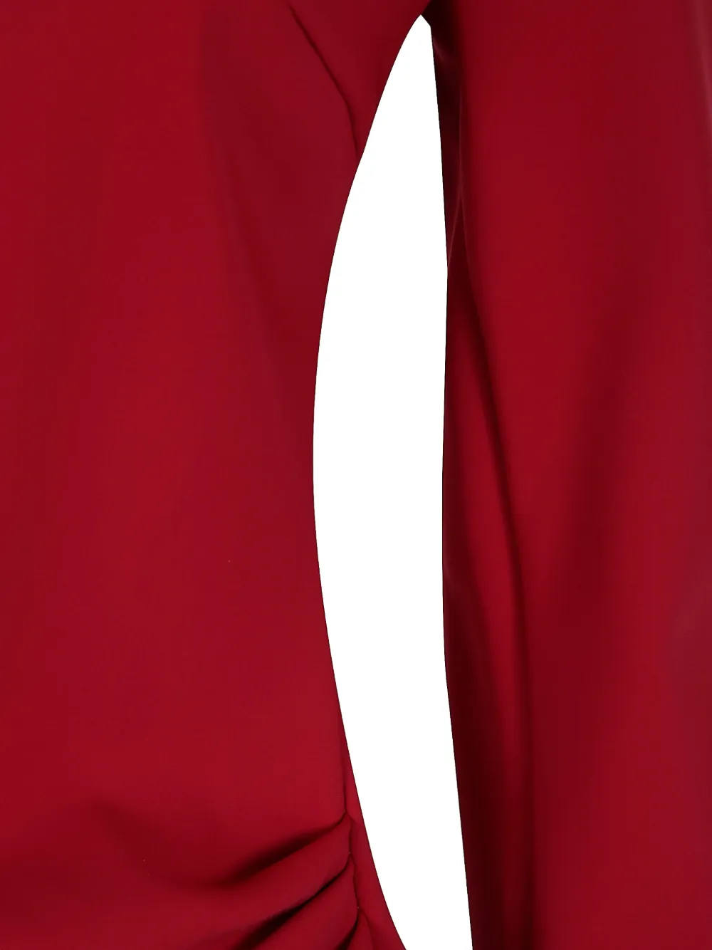 CHIARA BONI La Petite Robe Kyung asymmetrische gesmockte top Rood