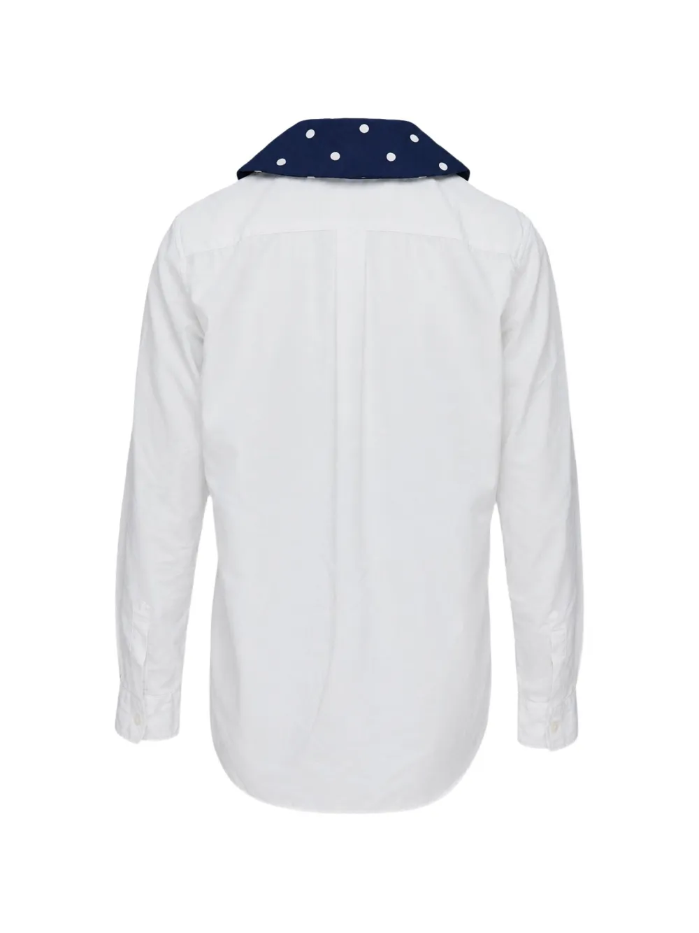 Comme Des Garçons Girl Blouse met stippen en Peter Pan-kraag Wit
