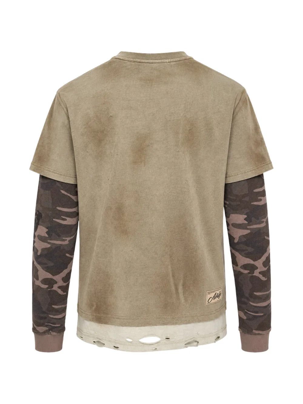 Andersson Bell Gerafeld gelaagd T-shirt Bruin