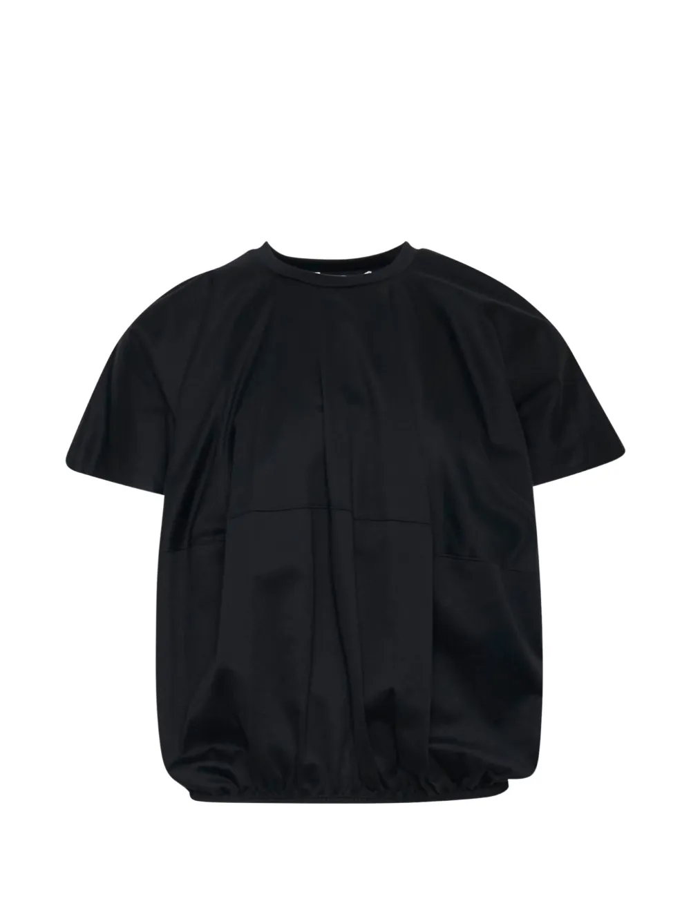 Enföld Ball pleat-detail T-shirt - Schwarz