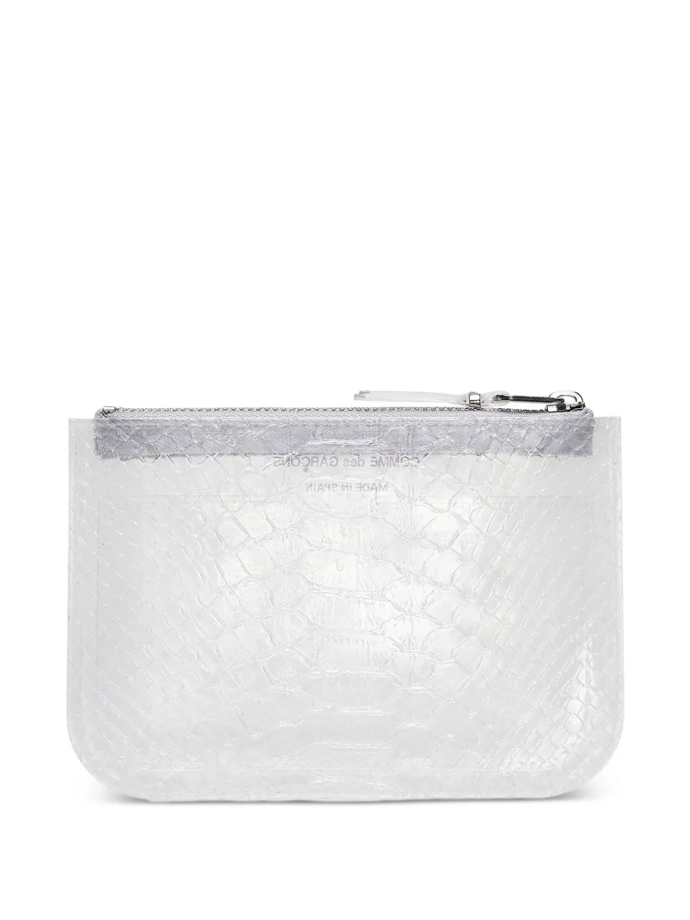 Comme Des Garçons Wallet Snake Line Coin Pouch | White | FARFETCH