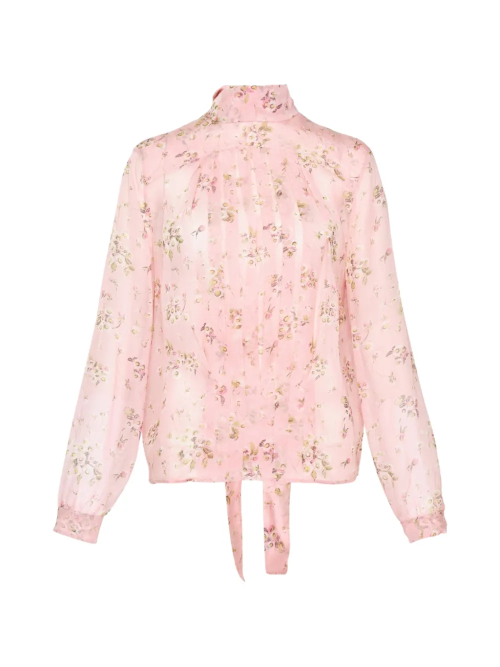 Nº21 pleated floral-print blouse - Rosa