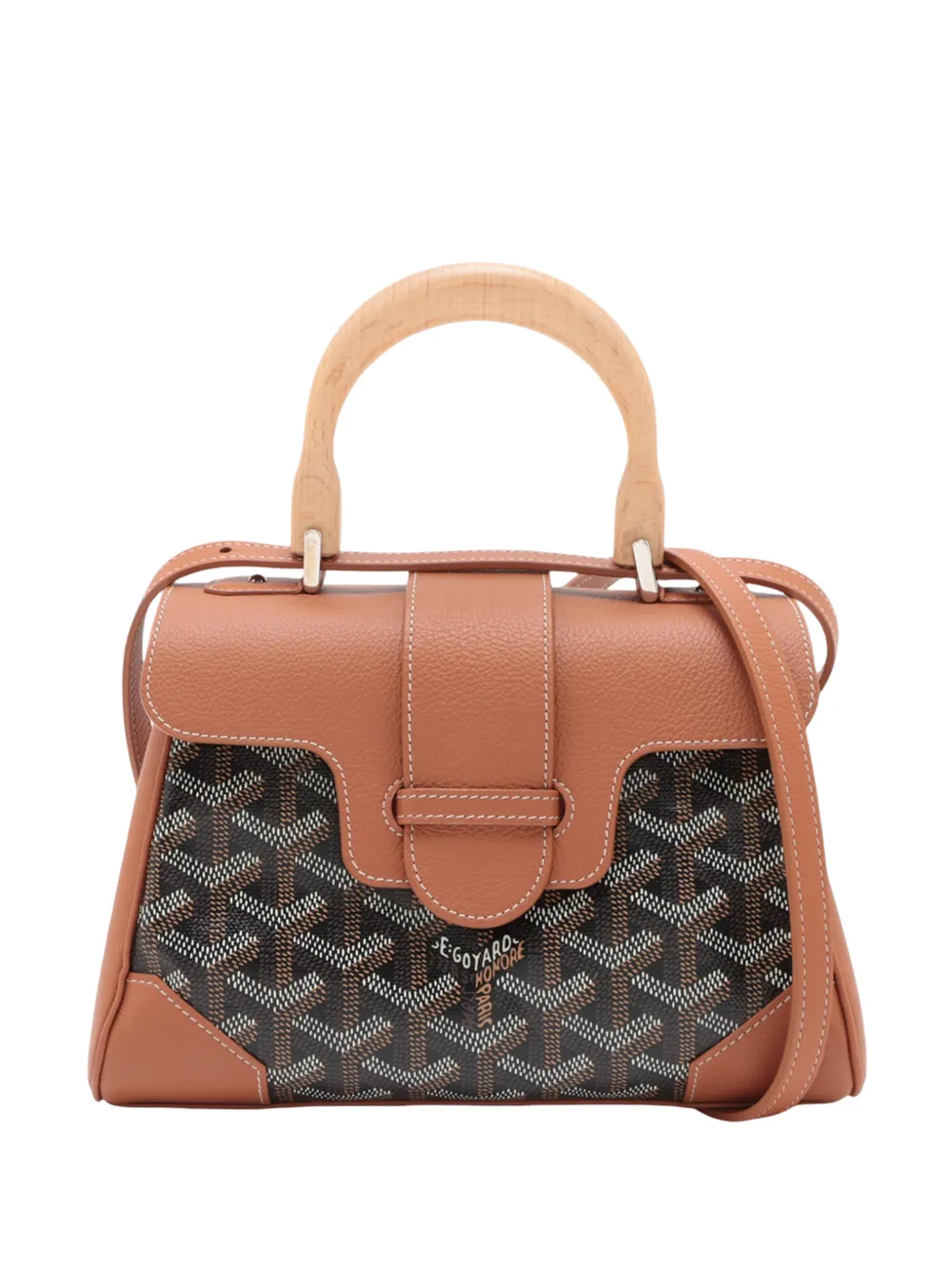 Goyard Pre-Owned Borsa a tracolla Saigon Souple mini in tela Goyardine 2020-2026 - Marrone