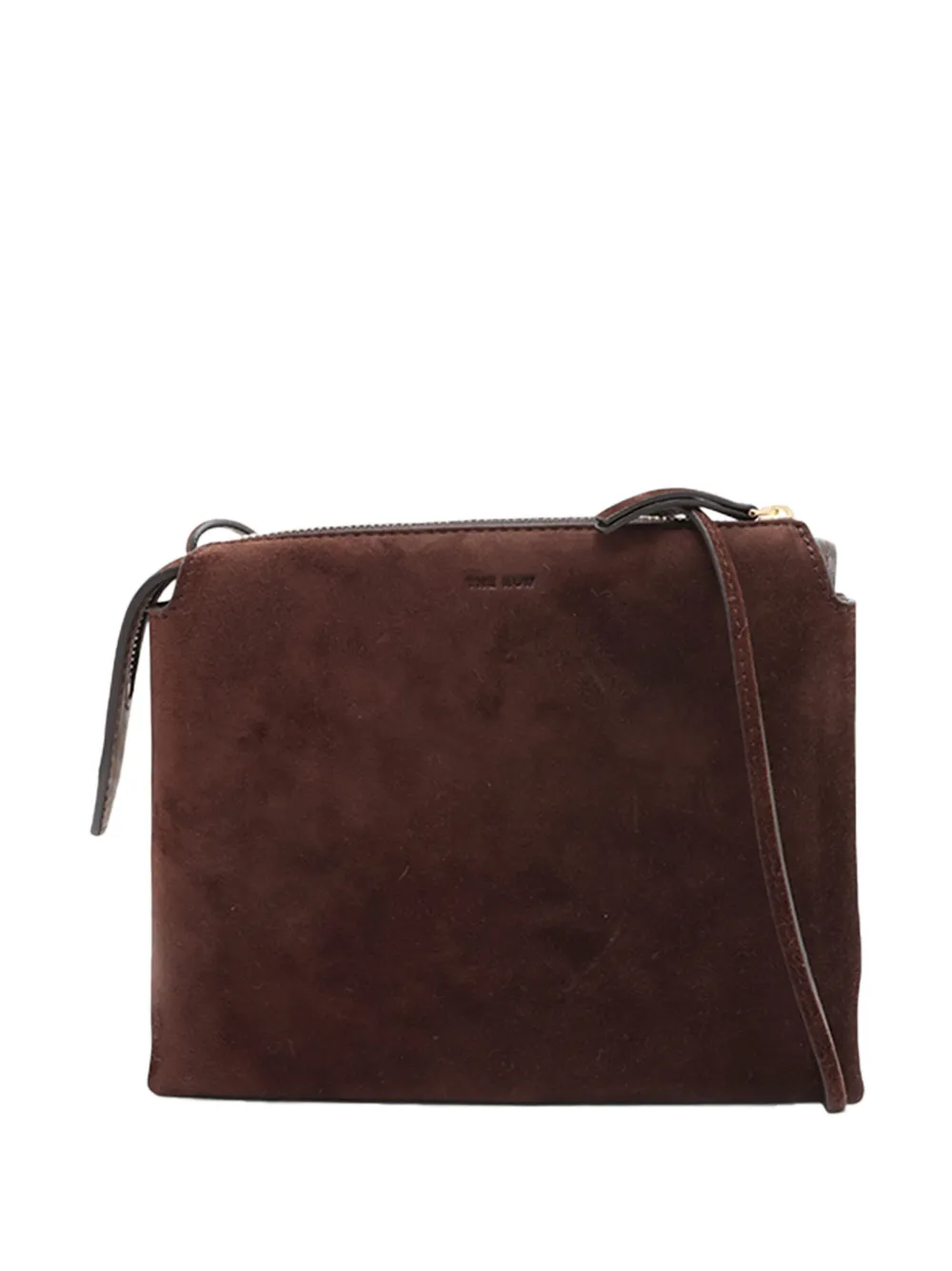 The Row Pre-Owned 2020-2026 Mini Twin Suede crossbody bag - Braun