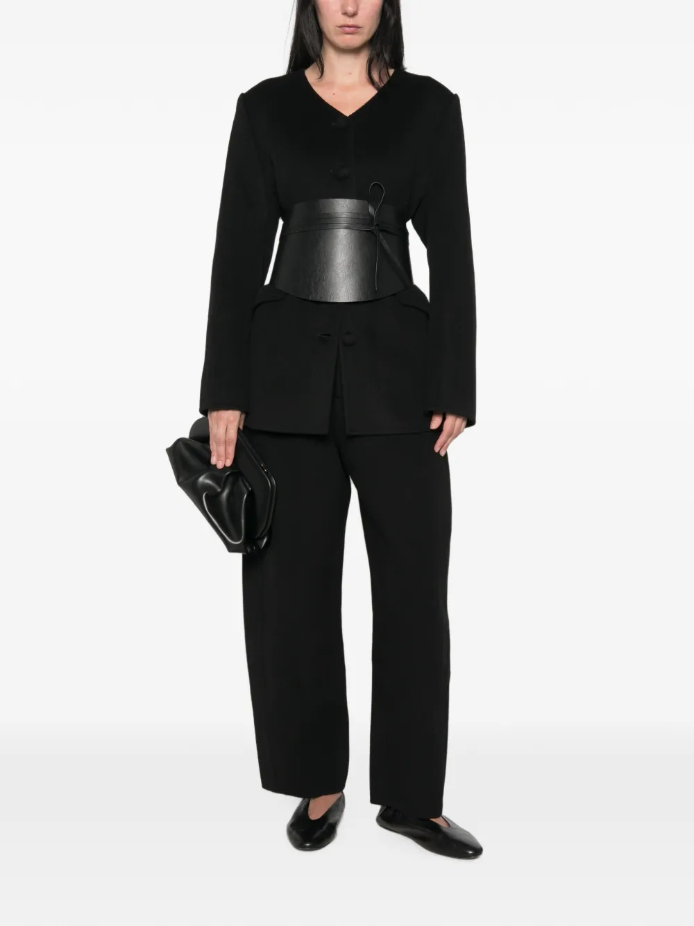 Lisa Yang Straight broek Zwart