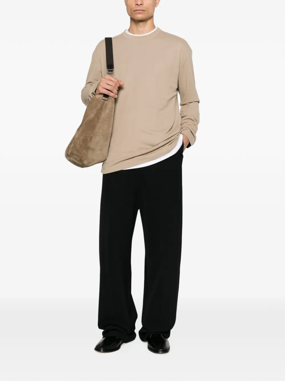 Jacquemus T-shirt met lange mouwen Beige