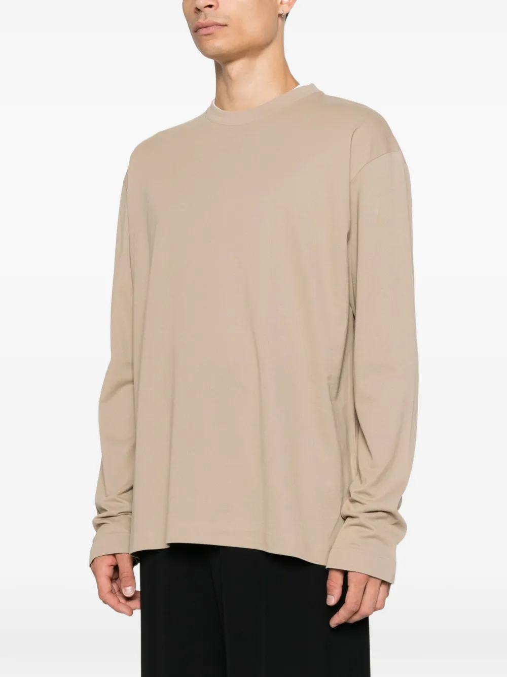 Jacquemus T-shirt met lange mouwen Beige
