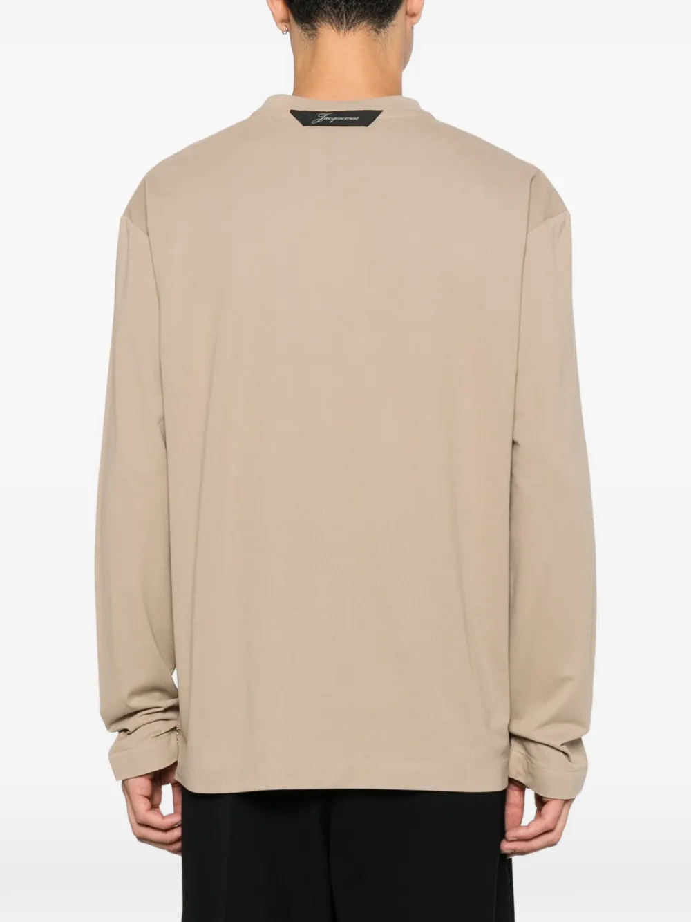 Jacquemus T-shirt met lange mouwen Beige