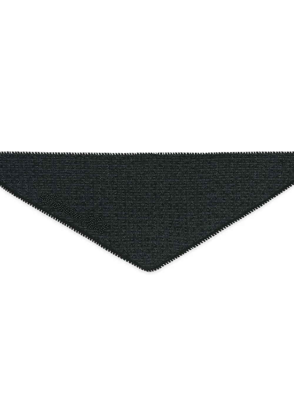 Andersson Bell Gebreide tweed sjaal Zwart