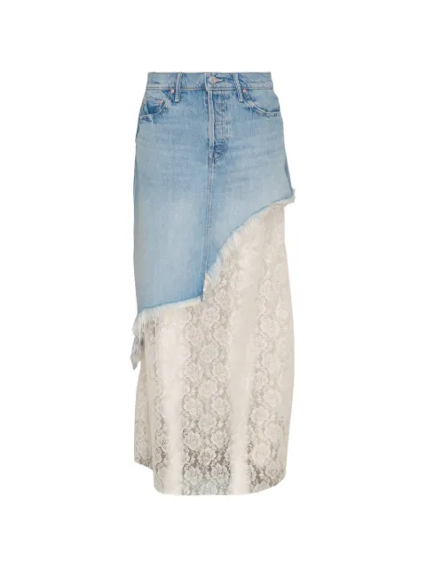 MOTHER Peek-A-Boo asymmetric-hem maxi skirt