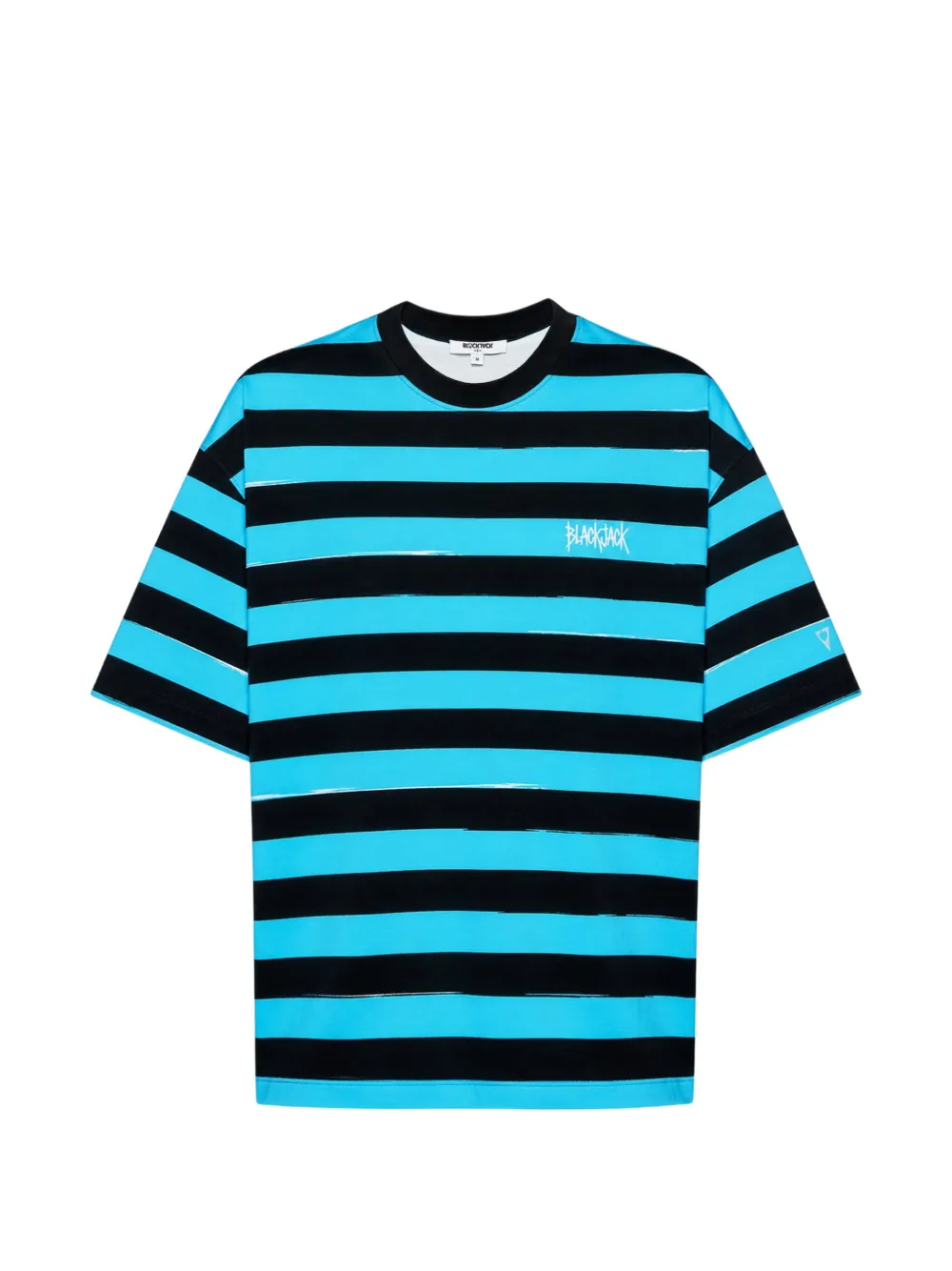 Blackjack Menace Stripde T-shirt In Multi
