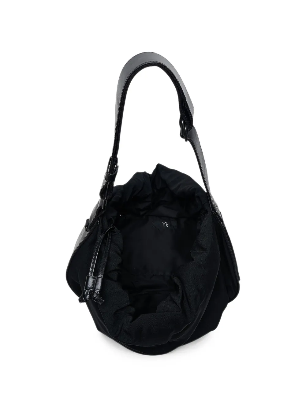 Y's Kleine shopper met trekkoordsluiting Zwart