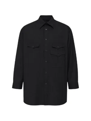 Black Comme Des Garçons サテンパネル シャツ | ブラック | FARFETCH JP