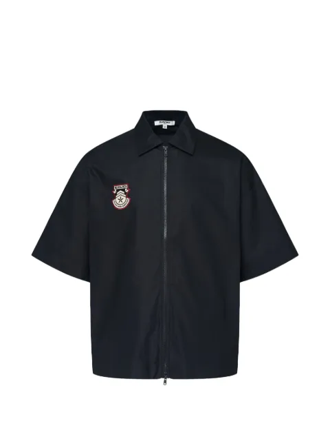 Blackjack embroidered logo-patch shirt