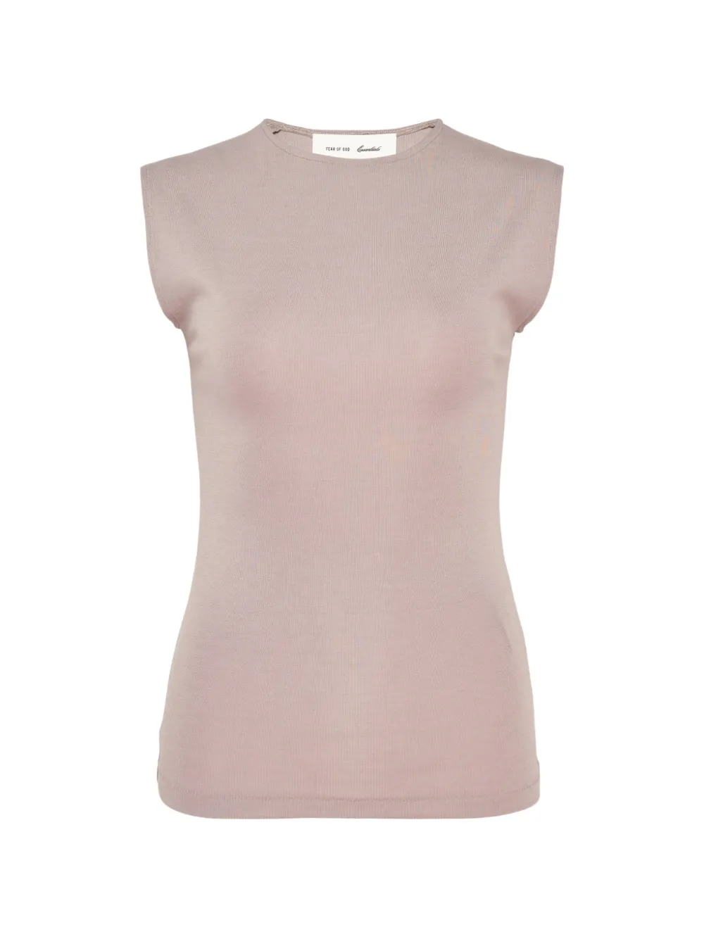 Essentials Rib-knit Tank Top In 핑크