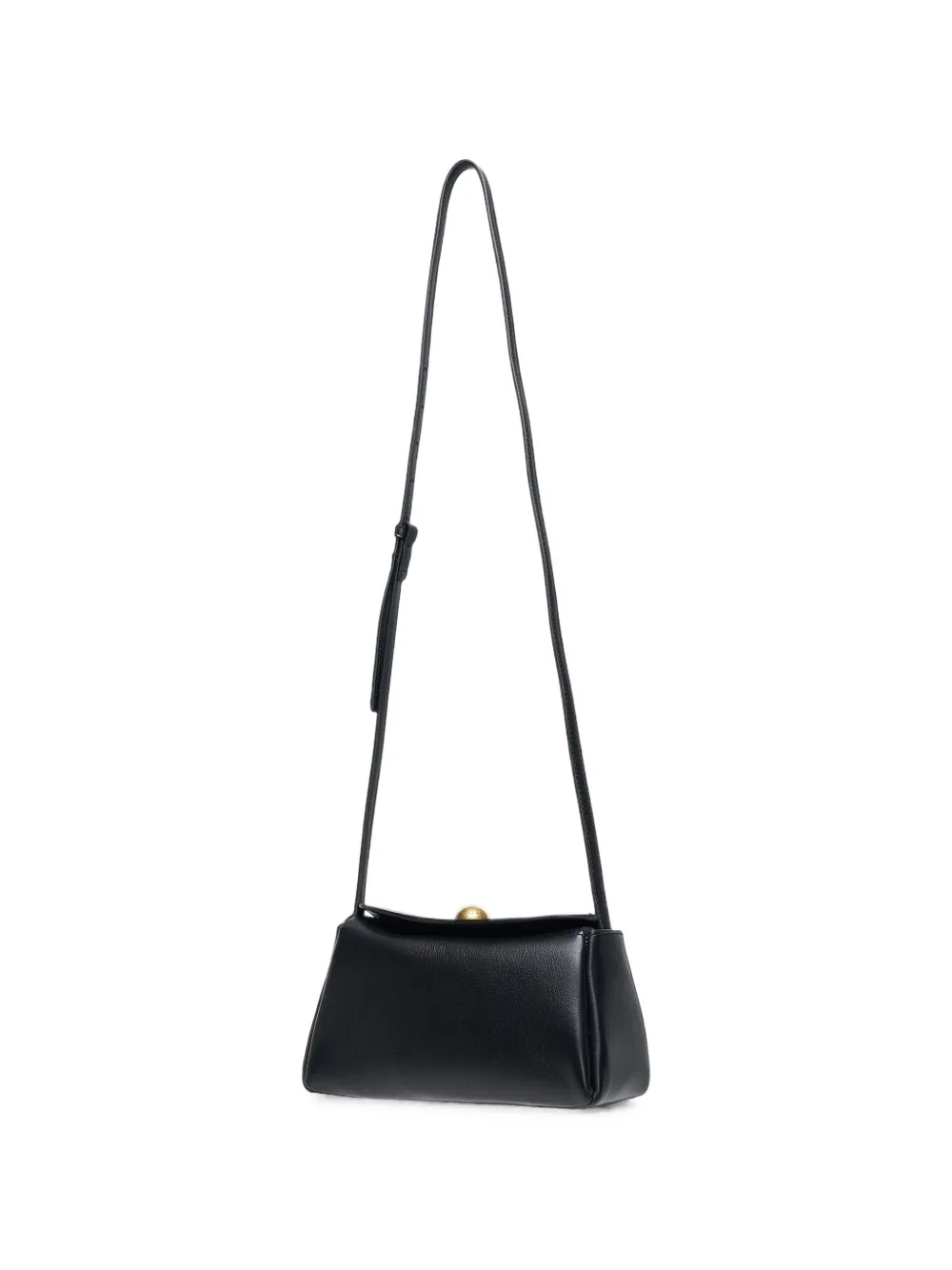 AMI Paris black cow leather mini Carrousel bag - Nero