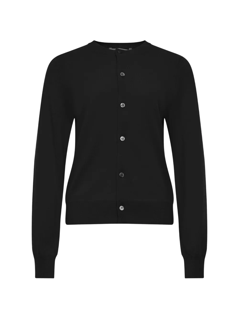 Comme Des Garçons Comme Des Garçons ribbed-trim button-up cardigan - Schwarz