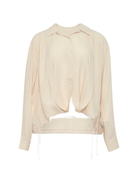 LITKOVSKA layered tucked-hem blouse